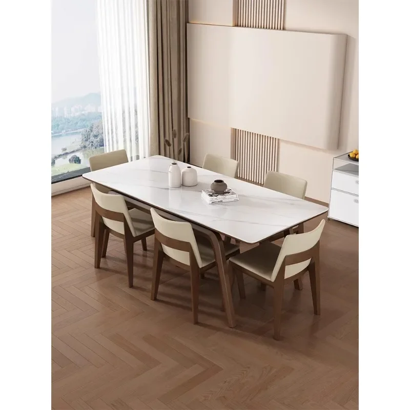 Обеденный стол из массива дерева Slate современный простой импортный ясень