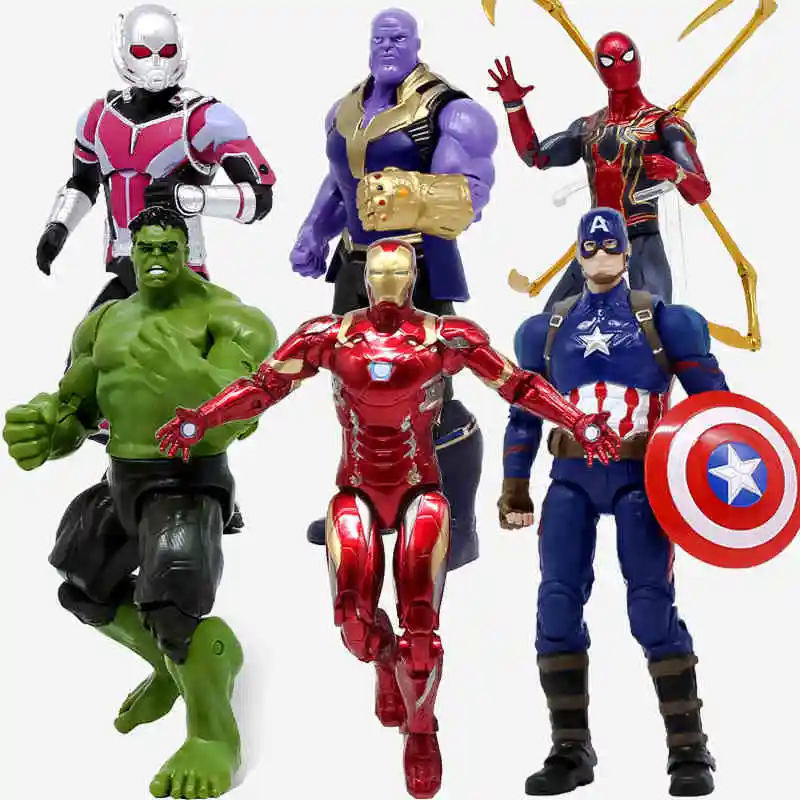 

Marvel Мстители Железный человек Человек-паук Капитан Америка танос Халк гаражный набор кукла игрушка Подарки для мальчиков