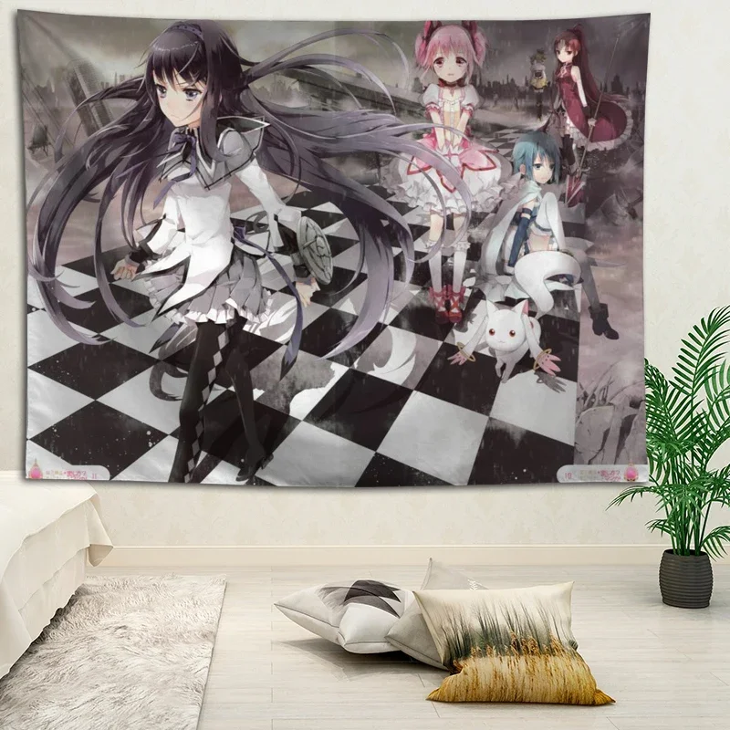 Горячая Распродажа пользовательский аниме Puella Magi Madoka Magica декоративный гобелен