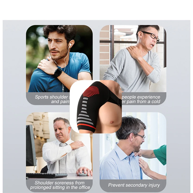 1 шт. компрессионная поддержка плеч дышащая ткань амортизирующий плечевой бандаж