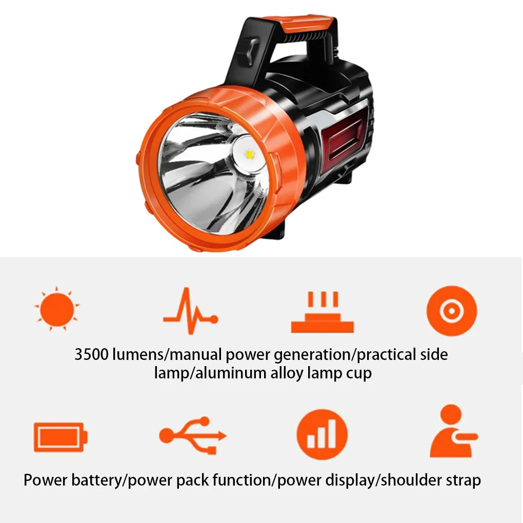 

3500LM Flashlight Torch Outdoor Lantern Emergency Lighting Tool Camping
