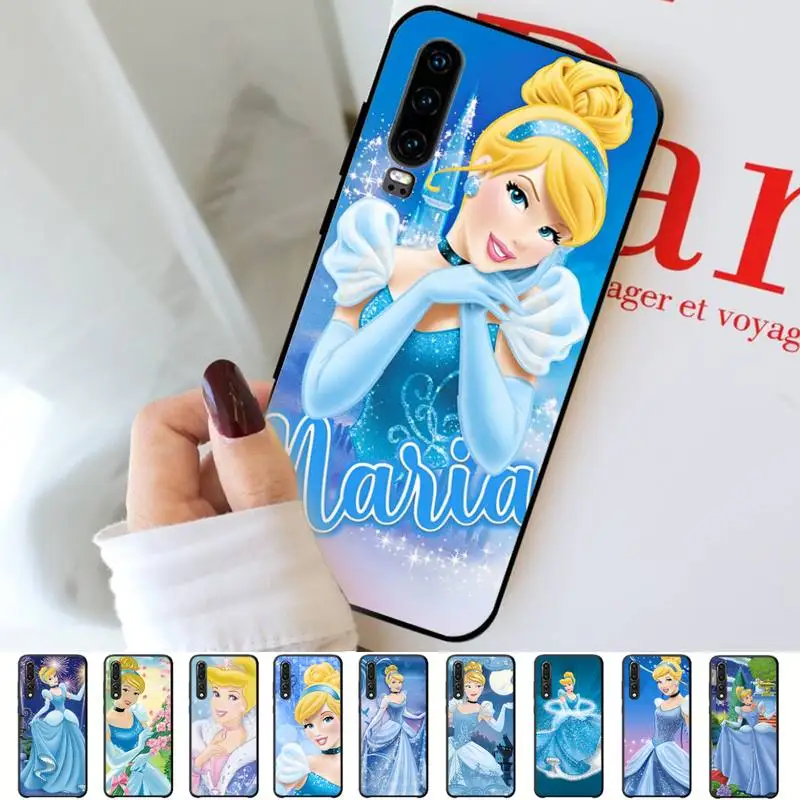 

Disney Princess Cinderella Phone Case for Huawei P30 40 20 10 8 9 lite pro plus Psmart2019