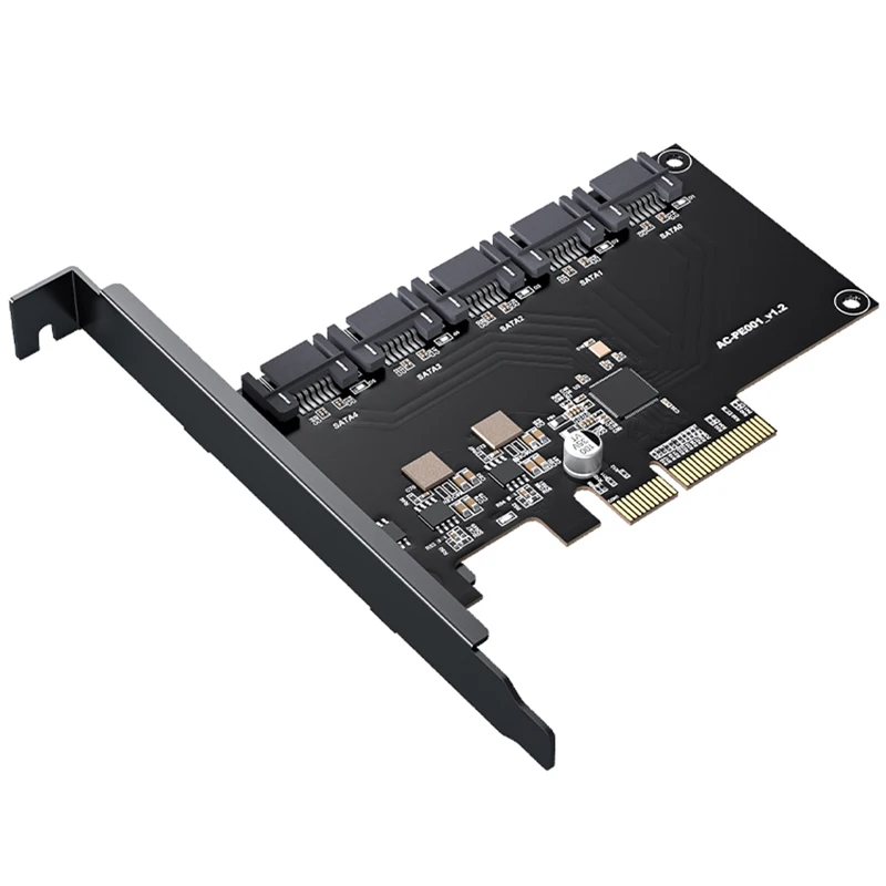 

5 портов SATA 6 Гбит/с на PCI Экспресс контроллер карта PCI-E на SATA III адаптер/конвертер Pcie Райзер плата расширения адаптера