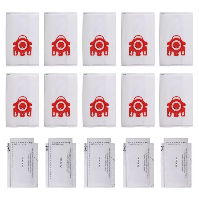 

10x Dust Bag Vacuum Cleaner Filter Bag and motor filters for Miele FJM Air Clean Vacuum Cleaner