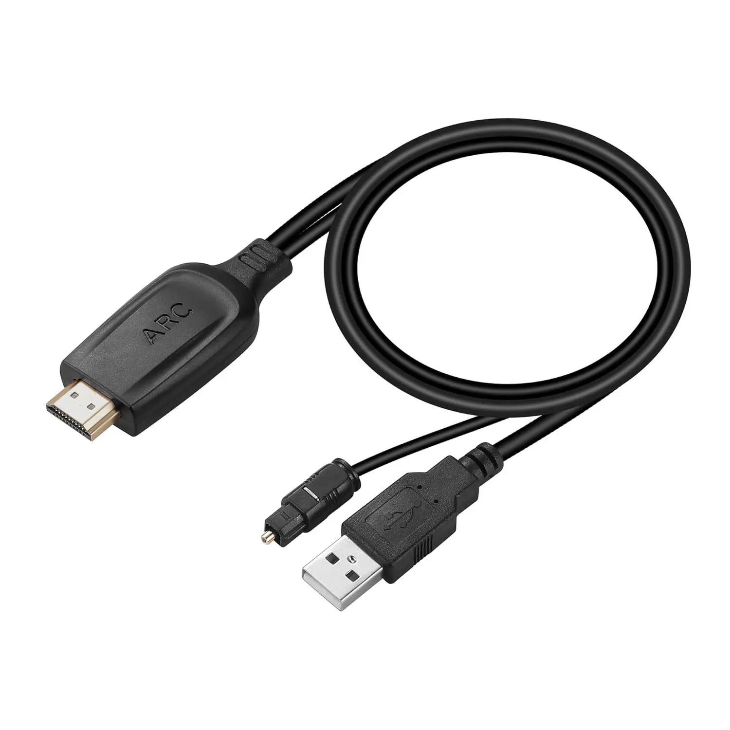Фото Аудиоэкстрактор 192 кГц ARC, HDMI ARC Return Extractor, конвертер DAC, экстрактор аудиосигнала ARC в оптический и 3,5 мм L/R стерео №1