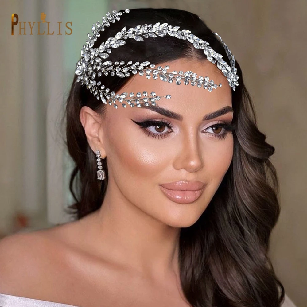 

A459 Bridal Headband Rhinestone Wedding Hair Clips Woman Headbands Princess Hair Accessories Pageant Tiaras Women Headdresses