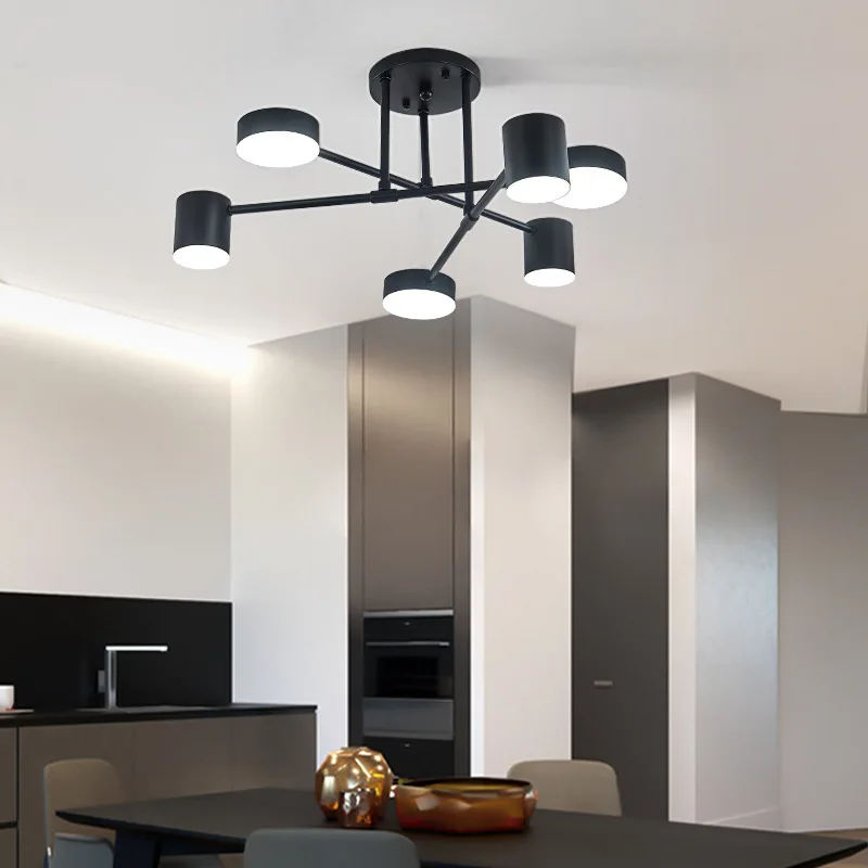 Led Chandelier Ceiling Lamp For Living Room Bedroom Kitchen Mid Century Home Decor Lighting Bar Ceiling Lights  AC 110/220V