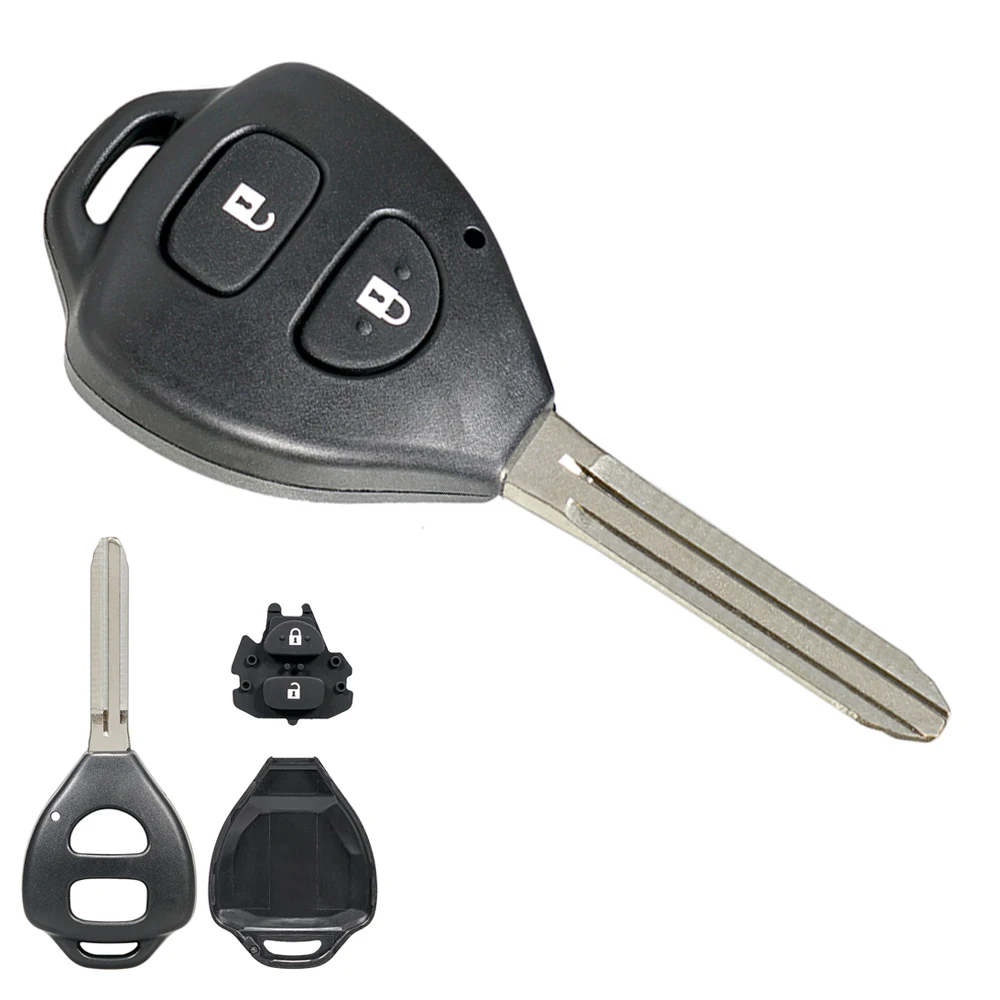 

2 Buttons Car Remote Key Shell Case Replacement Fit for Toyota Corolla RAV4