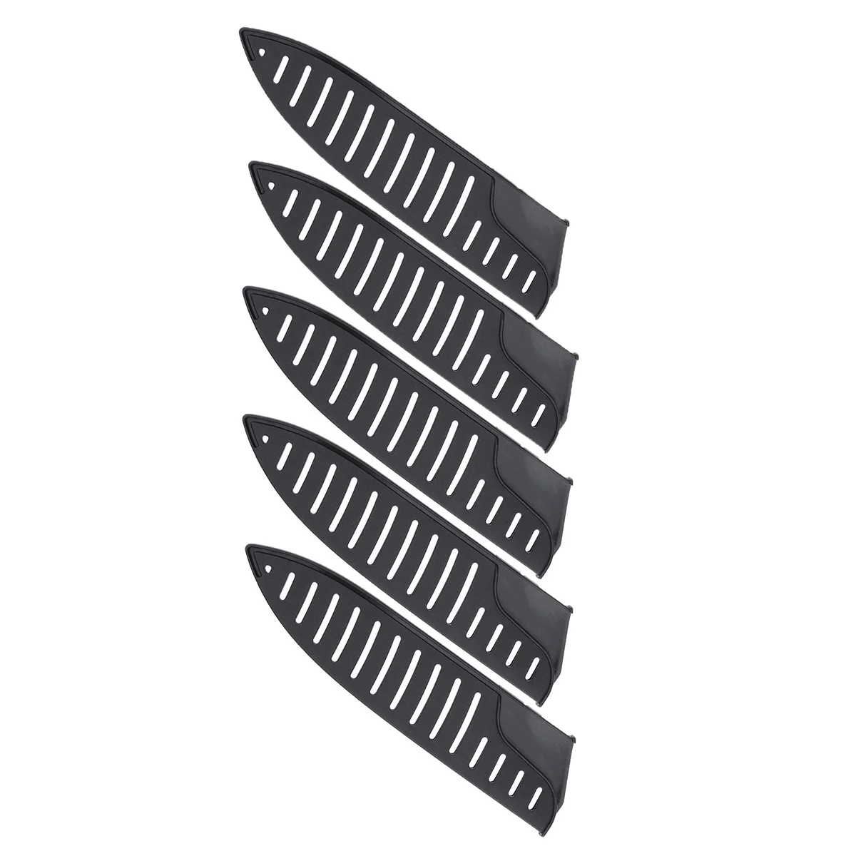 

5 Pcs Sheath Kitchen Chef Sheath Cover Guards Protector Ceramic Plastic Sheath