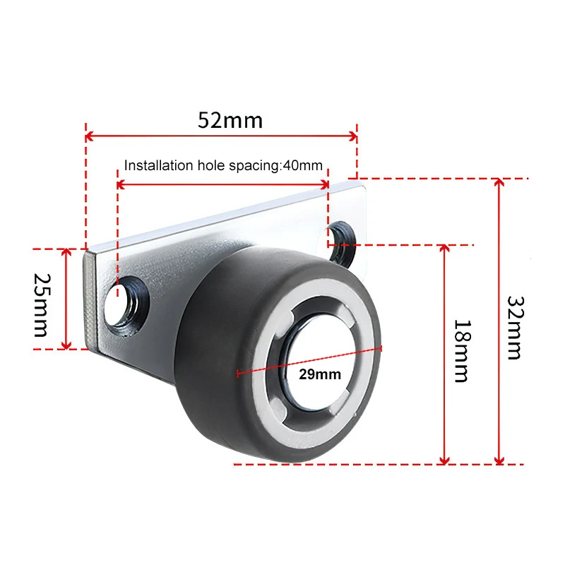 

Мебельные ролики 4 шт., резиновые колеса, 20 кг