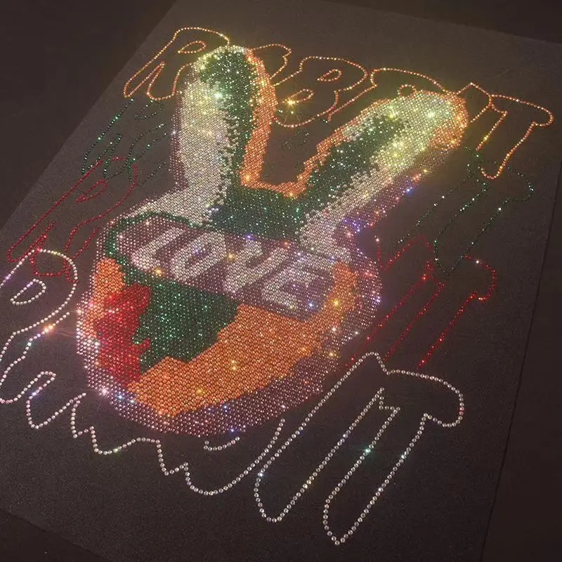 Звездная онлайн знаменитость Tiktok Kwai мультяшный милый кролик горячее тиснение