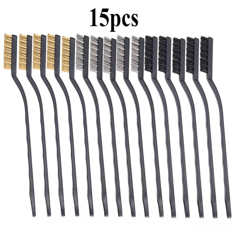 

Набор проволочных щеток Набор щеток с изогнутой ручкой для очистки сварочного шлака и удаления ржавчины Промышленная чистящая щетка