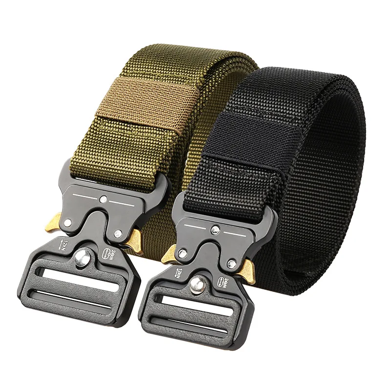

Men's Belt Army Outdoor Hunting Tactical Multi Function Combat Survival High Quality Marine Corps Canvas For Nylon Male Luxury