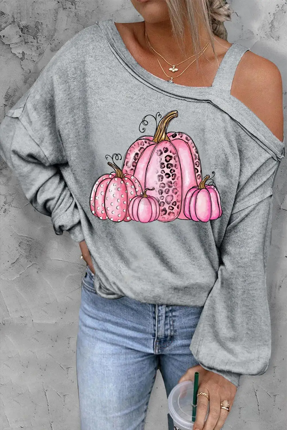 

Women Blouse Floral Print Cold Shoulder Top Fashion Long Sleeve T-Shirt Casual Elegant Daily Chic Club Streetwear