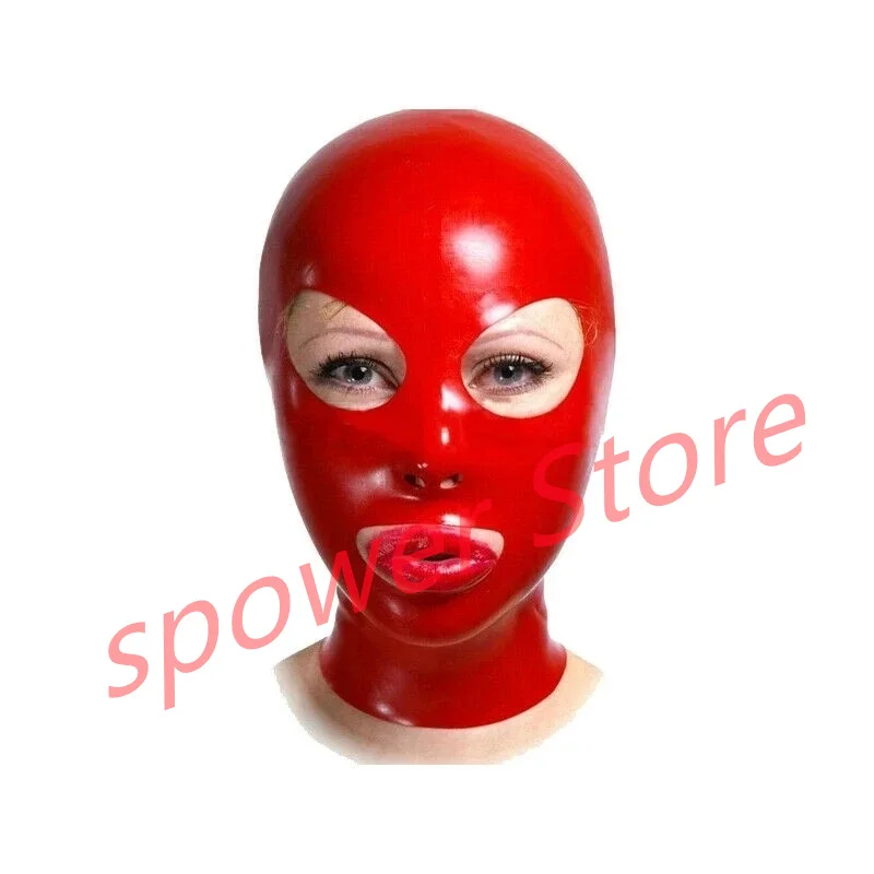 Натуральный латекс латексные капюшоны на всю голову резиновая маска фетиш для