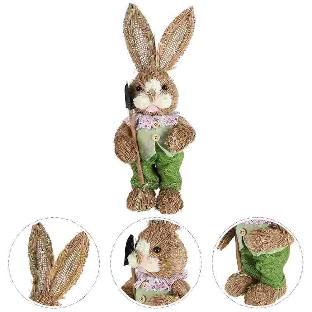 

Decor Easter Decor Desktop Bunny Adorn Decorative Rabbit Statue Rabbit Adornment for Gift Festival Home