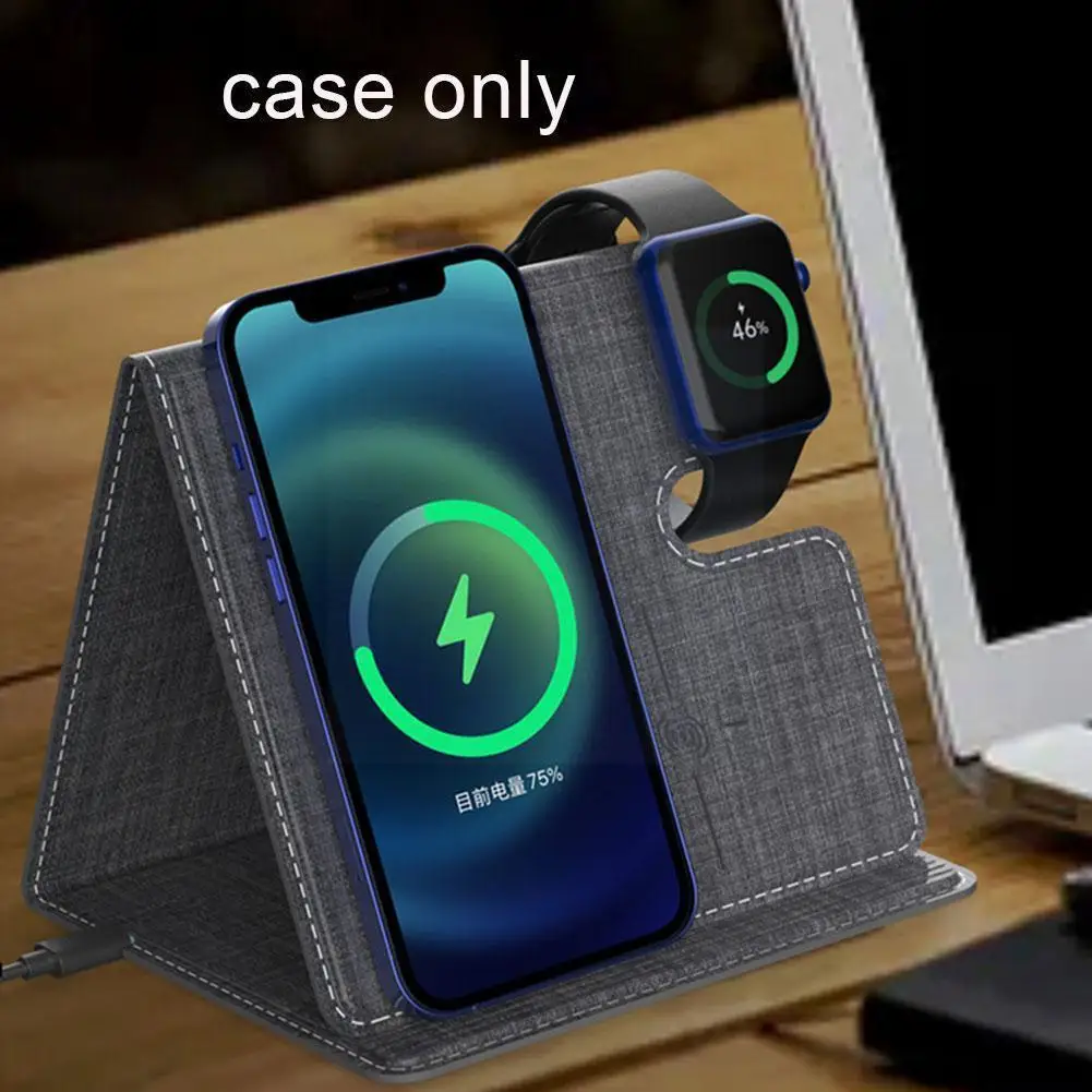 

15w Fast Wireless Charger Stand For 12 3 In 1 Foldable Charging Dock Station For Pro L4u8