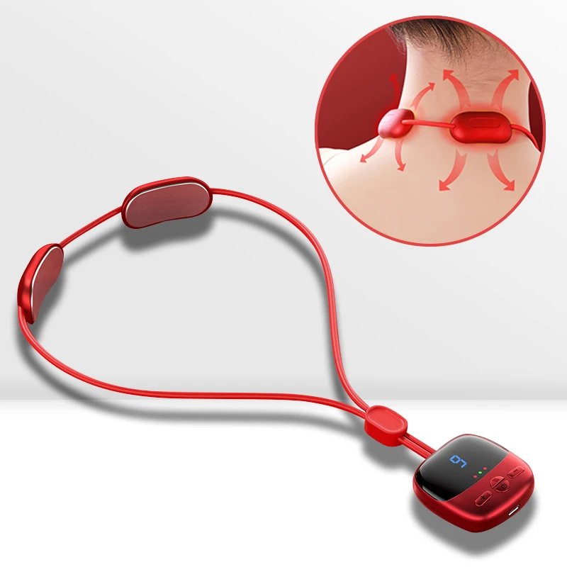 

Hanging Heating Neck Massager Microcurrent Cervical Neck Pulse Muscle Stimulation Deep Relaxation Pain Relief Massage Machine