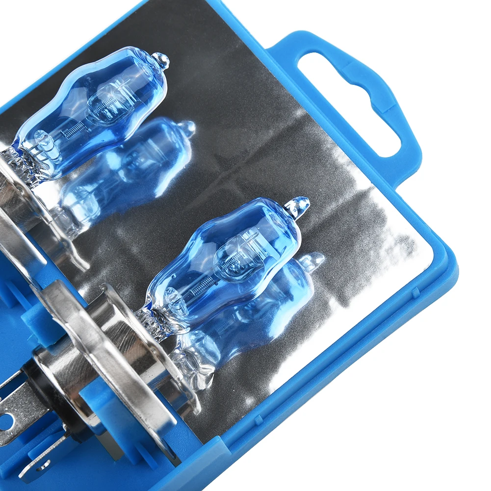 

Super bright Headlight Bulbs White Car Lamp Long Distance Replacement 2pcs 12V H4 100W 6000K Auto HOD Universal