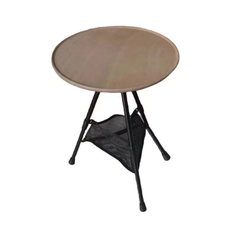 

Folding Round Table Outdoor Three-Legged Dining Table Portable Alloy Coffee Table Hike Picnic Liftable Table