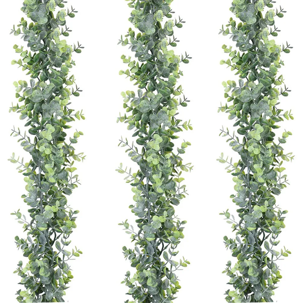 

1.8M Artificial Eucalyptus Vines Fake Plants Wreath Garland Eucalyptus For Wedding Banquet Garden Home Decora