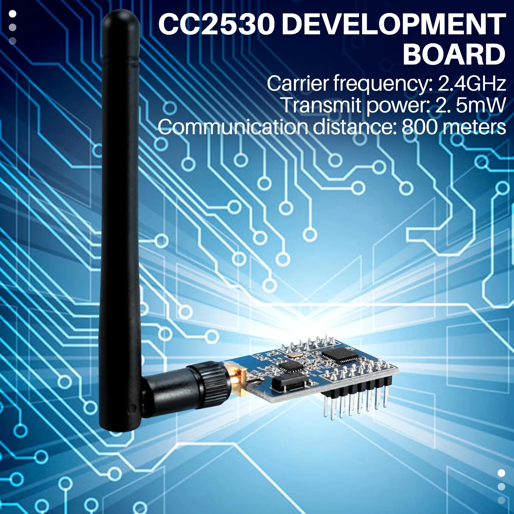 

ZigBee Conversion Serial Port TTL Uart Wireless PA Module CC2530+CC2591 Zigbee Module CC2530 Development Board