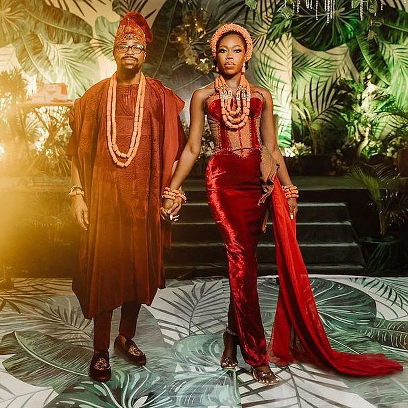 

African Women Velvet Prom Dresses Sweetheart Sequins Side Train Ankle Length Mermaid Evening Dress Aso Ebi Styles Party Gowns