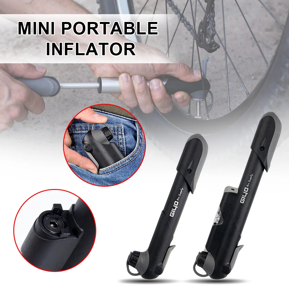 

Велосипедный насос с манометром, велосипедный аварийный насос для шин с барометром, уличные аксессуары для велоспорта