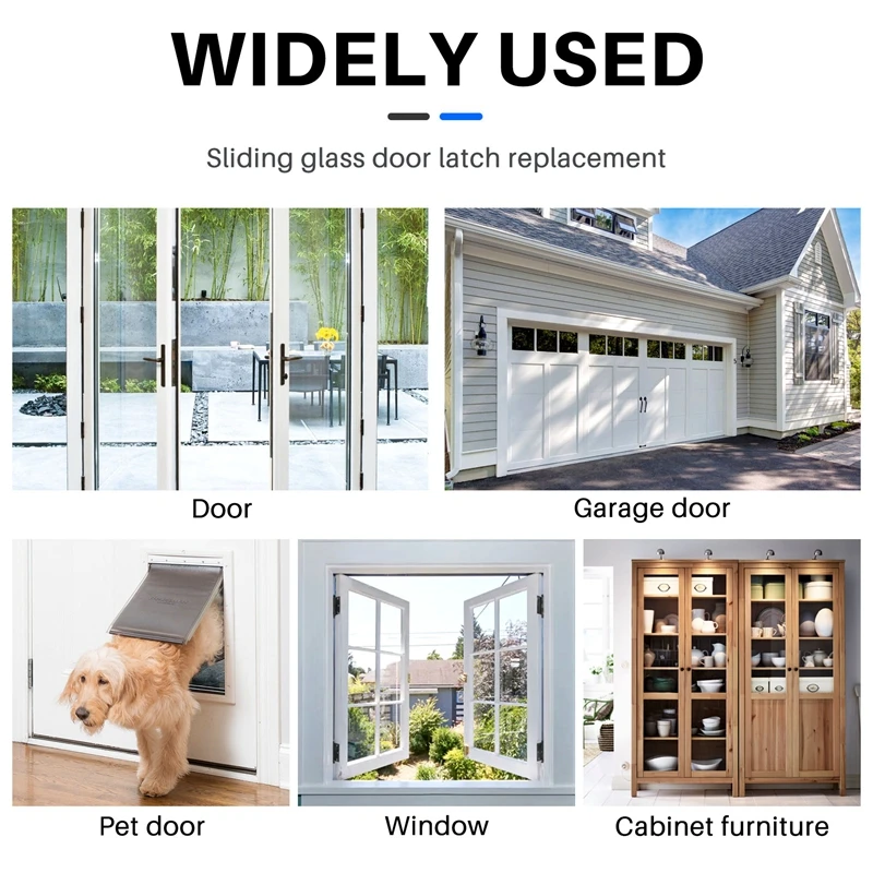 Нержавеющая сталь стеклянные дверные защелки замок/болт 138А без сверления для