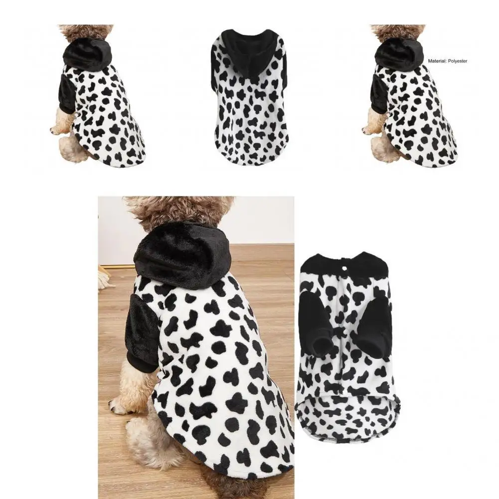

Pet Hoodie Anti-fade Pet Clothes Teddy Dog 2-Legged Sweatshirt with Buttons
