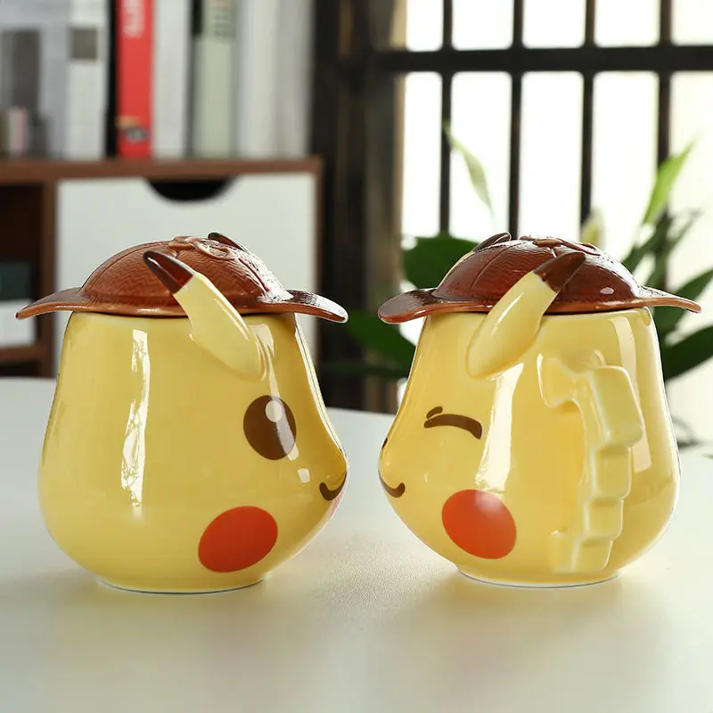 

Kawaii покемон аниме мультфильм серия Пикачу креативная Милая Мода Пара кружка Праздничный подарок офисный Кубок Рождественский подарок