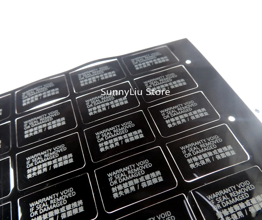100pcs For Playstation 4 PS4 slim 2000 Console Housing Shell Slim Black Back Mark Tag Paste Sticker Label Seal UK US verison - купить по
