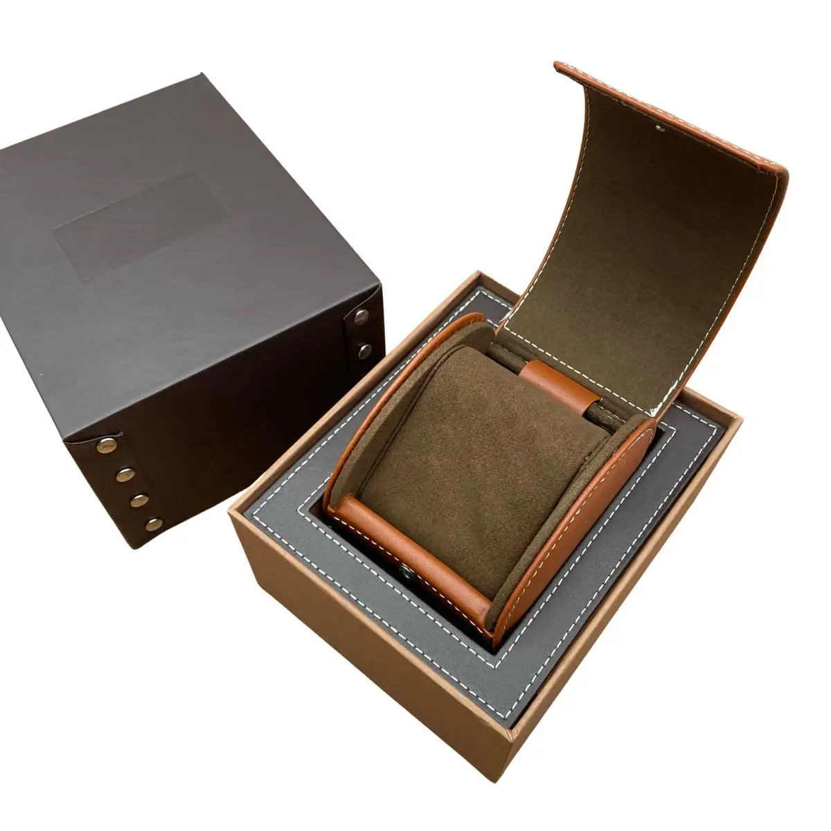 Factory Wholesale Top Quality Yellowe Leather BT Watch Box Luxury Brand Portable Boxes Can Customization AAA Watches Gift Cases