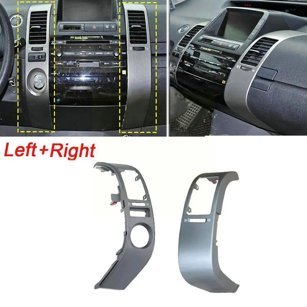 

Only 1pcs Right/ Left A/C Dash Air Vent Trim Replace for Toyota For Prius 2004 -2009 Silver Central Air-conditioning Instru J3W3