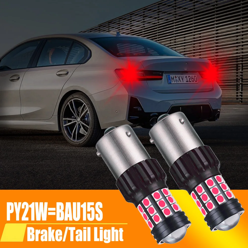 

2 шт., Автомобильные светодиодные лампы Py21w Ba15s P21w 1156 Bau15s 2835SMD Canbus 1157 Bay15d P21/5 w T20 T25 W21