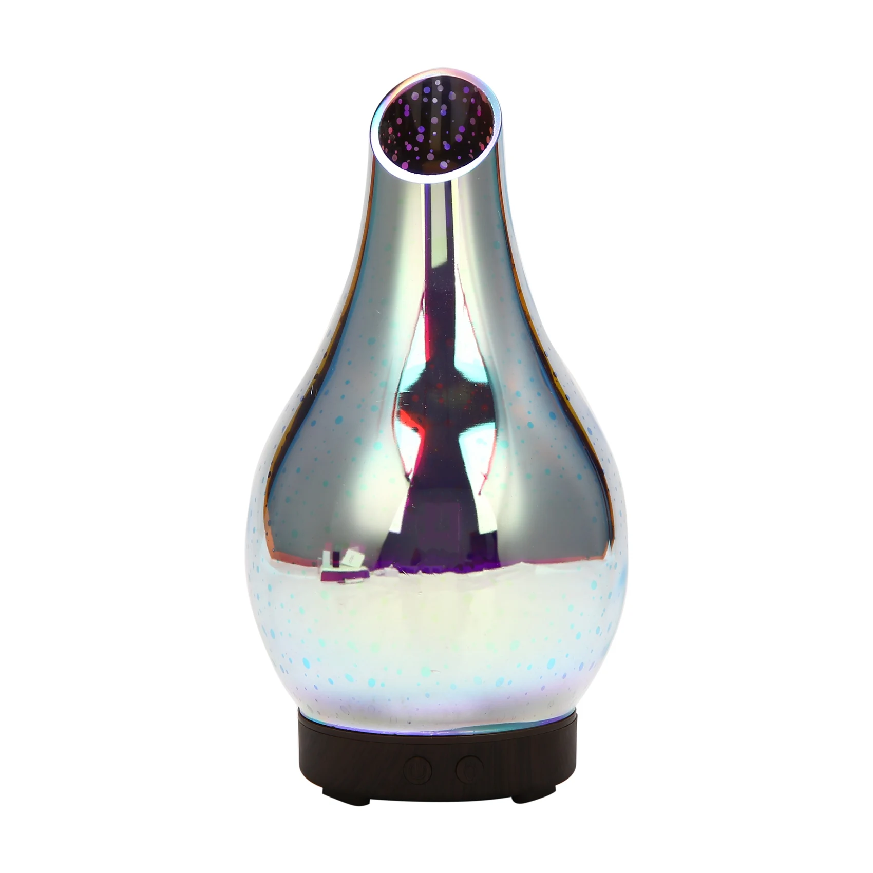 

3D 100ML Glass Colorful LED Humidifier Aroma Essential Oil Diffuser Ultrasonic Humidifier for Home Bedroom US Plug