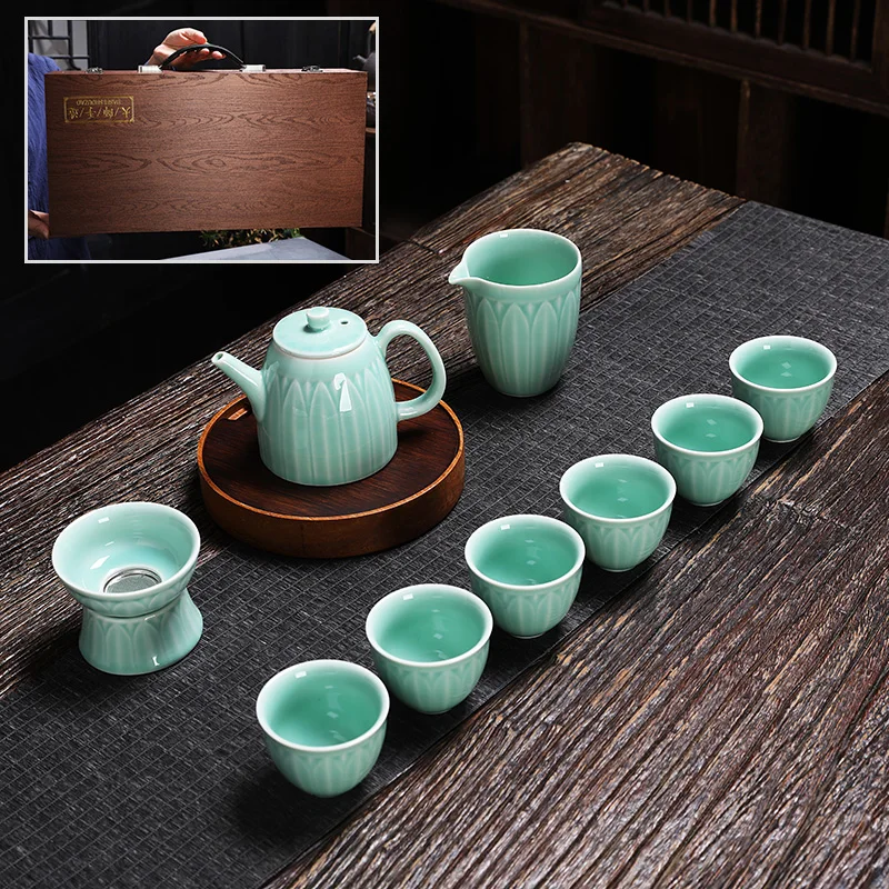 Accessories Tea Cup Set Maker Trays Decorative Samovar Ceramic Teapot White Tea Set Luxury Canister Wasserkocher Teaware ZXF