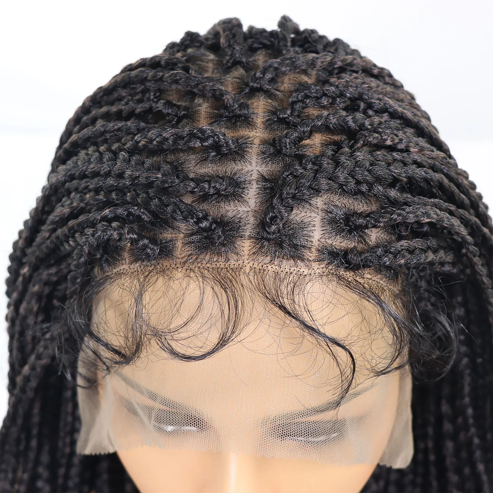 Парики плетеные для чернокожих женщин Длинные Синтетические косички с кудрявыми