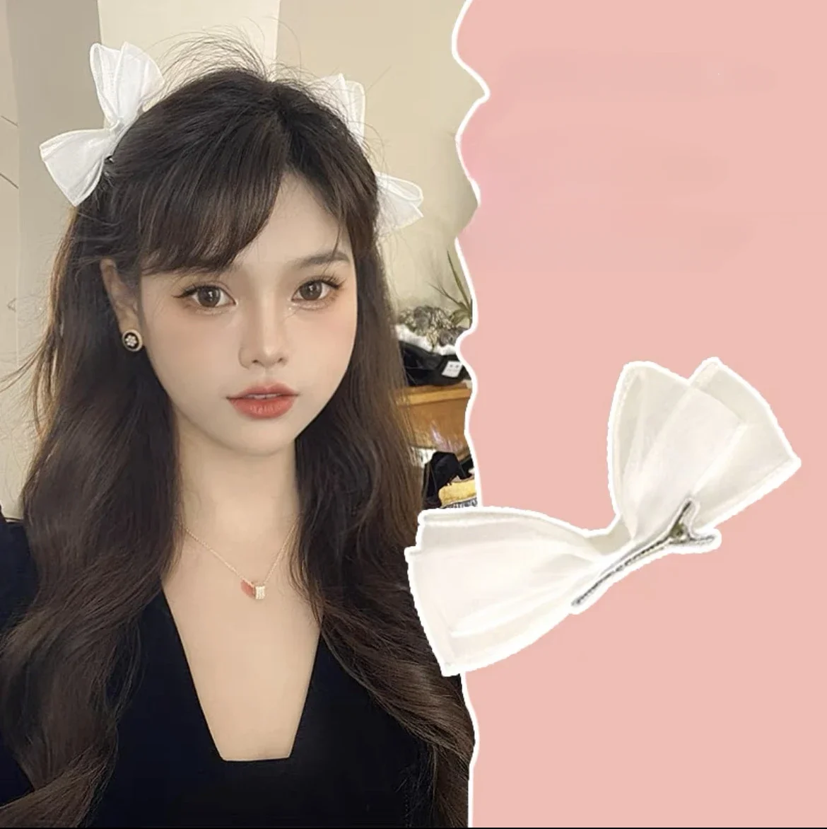 2 шт./комплект женские заколки для волос с кружевной сеткой