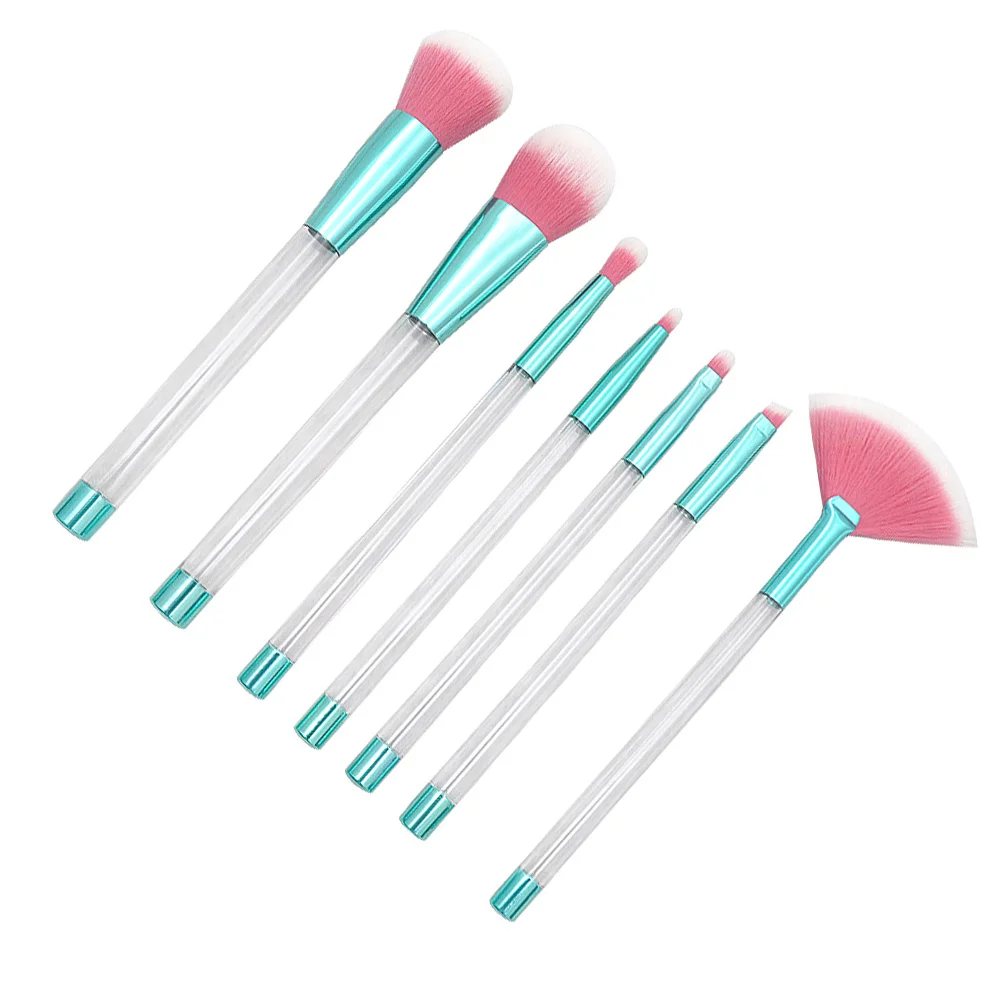 

7pcs Sparkle Makeup Brushes Set Glitter Brushes DIY Quicksand Brushes for Foundation Powder Concealer Blush
