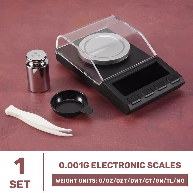 Точные Электронные весы 0 001 г цифровые для драгоценных камней ювелирных изделий