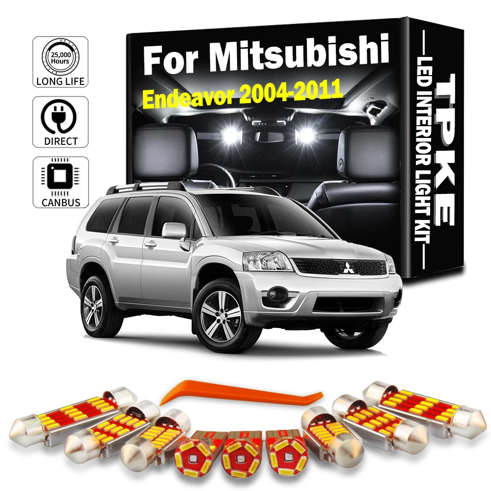 TPKE 17 шт. Canbus для Mitsubishi Endeavour D7 D8 2004-2009 2010 2011 светодиодный комплект внутреннего