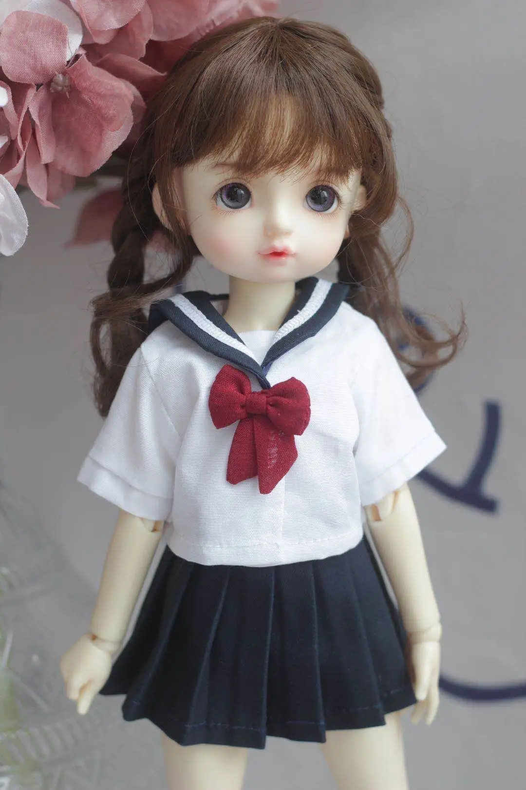 

BJD Doll Clothes Set For 1-4 1-6 size YOSD Cute Sailor Suit Suit Uniform Skirt Suit Doll Accessories