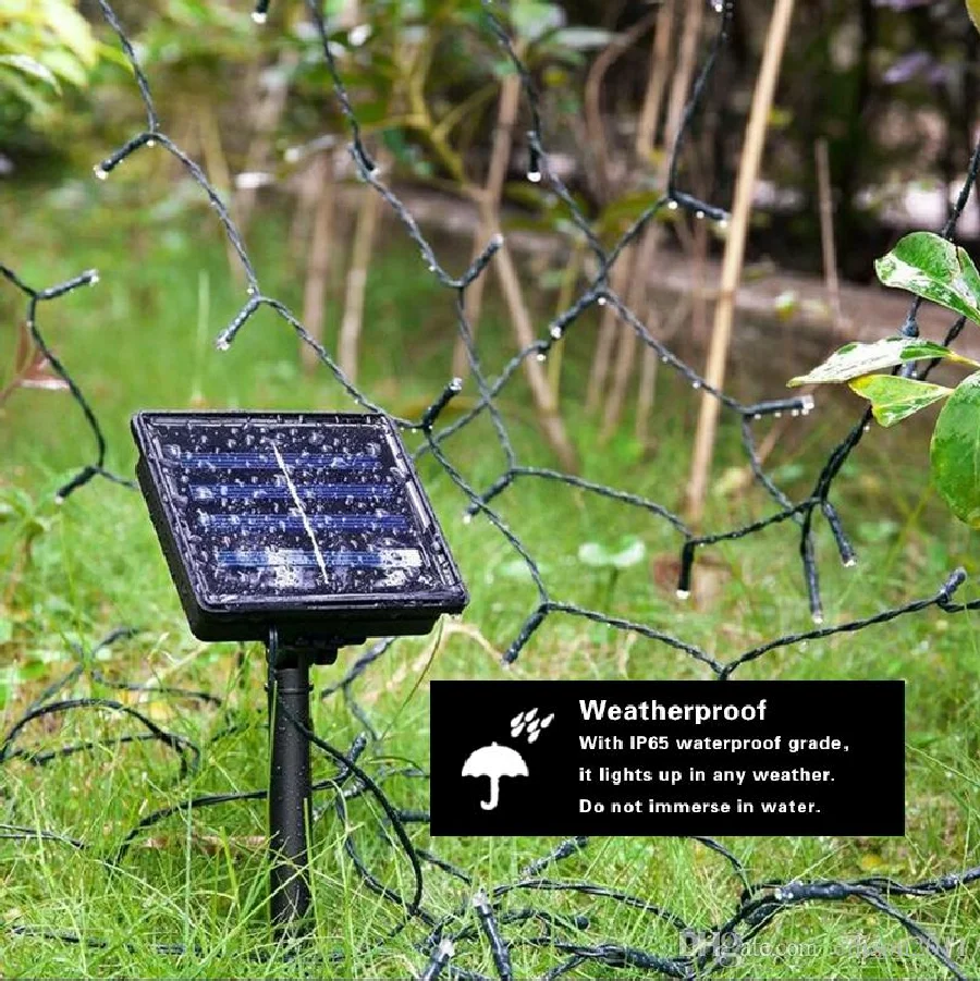 

Solar Led String Lamps 100 200 LEDS Outdoor Fairy Holiday Christmas Party Garlands Solar Lawn Garden Decor IP65 Waterproof Light