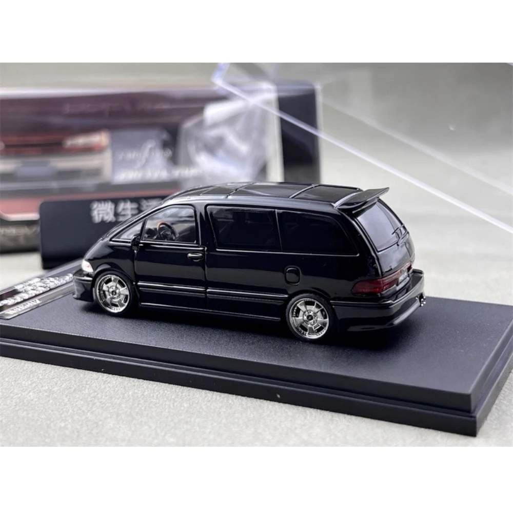 Фото Коллекционная модель автомобиля Stocks Mortal 1/64 Previa Diecast, двухцветная, из коллекции 2025 года, подарочная масштабная модель №3