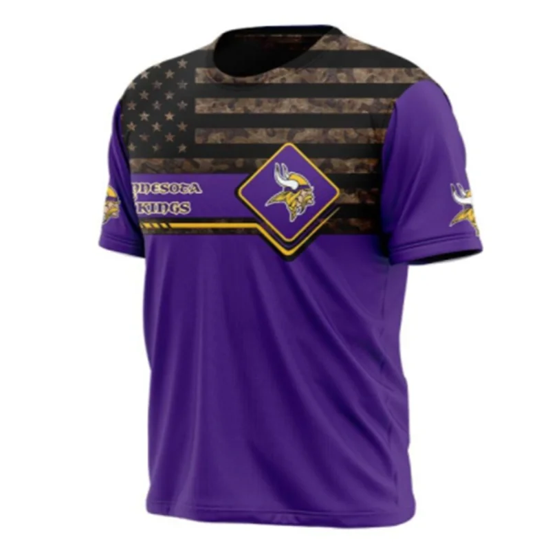 Minnesota Мужская мода 3d футболка с викингами граффити желтые длинные рога Самурай