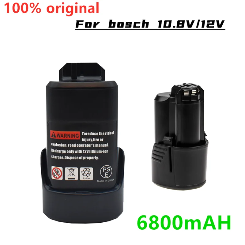 

Batterie rechargeable Li-Ion pour BOSCH, nouveauté 100%, 10,8 V/12V, 6,8 Ah, BAT411, BAT412, BAT4