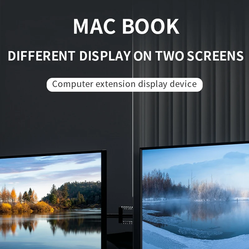 Преобразователь Type-C USB3.0 в Dual-совместимый преобразователь 1080P 60 Гц HD для