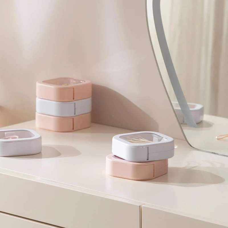 6 шт. портативный органайзер для резинок волос дорожные контейнеры хранения