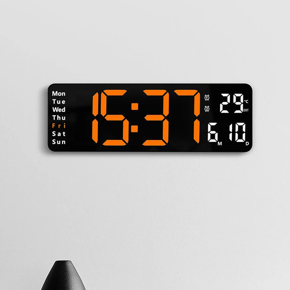 

Светодиодные настенные часы, 13 дюймов, 32x10,5x3 см